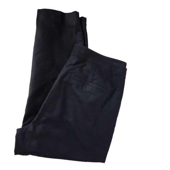 Fabulously Slimming By Chico’s Womens Cropped Pants Size 1 Medium 8 Black Ankle - Picture 3 of 10